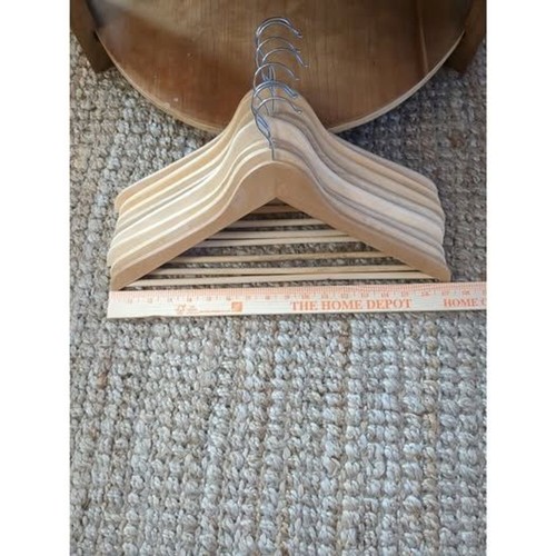 Wooden hangers natural wood - wooden,