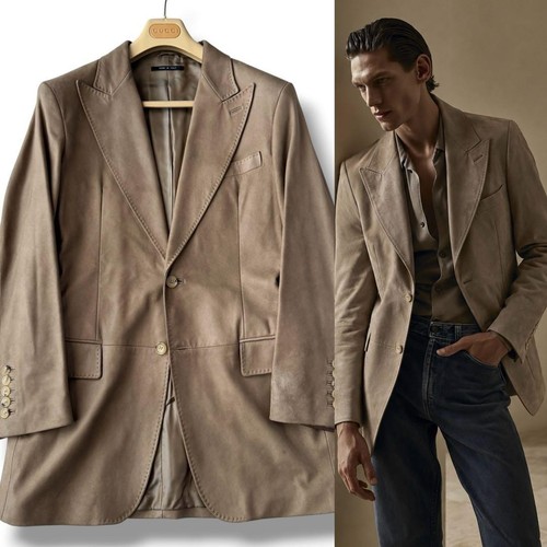Gucci tom ford nubuck leather - gucci,