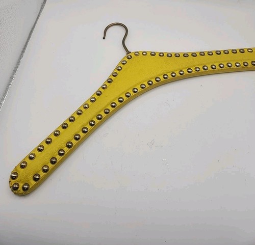 Vintage yellow brass studded - yellow,