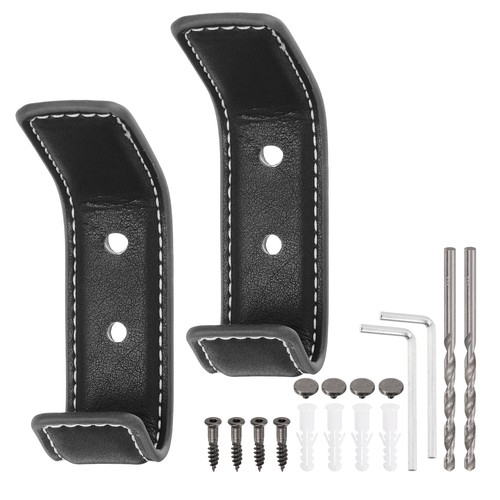 2pcs black leather - 2pcs,